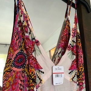 Free people colorful slip dress.
